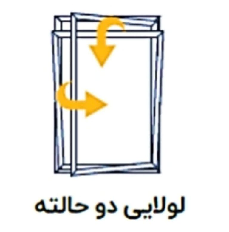 پنجره لولایی دو حالته